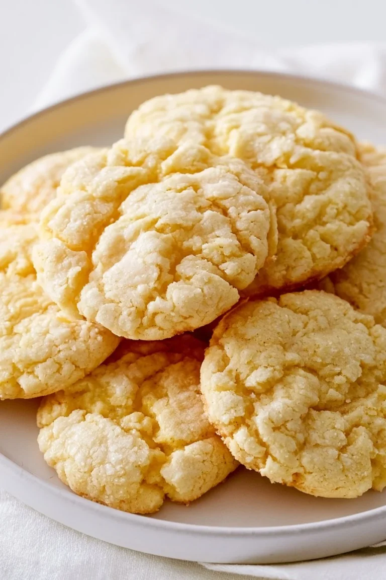Gluten-free and dairy-free lemon cookies on a plate.