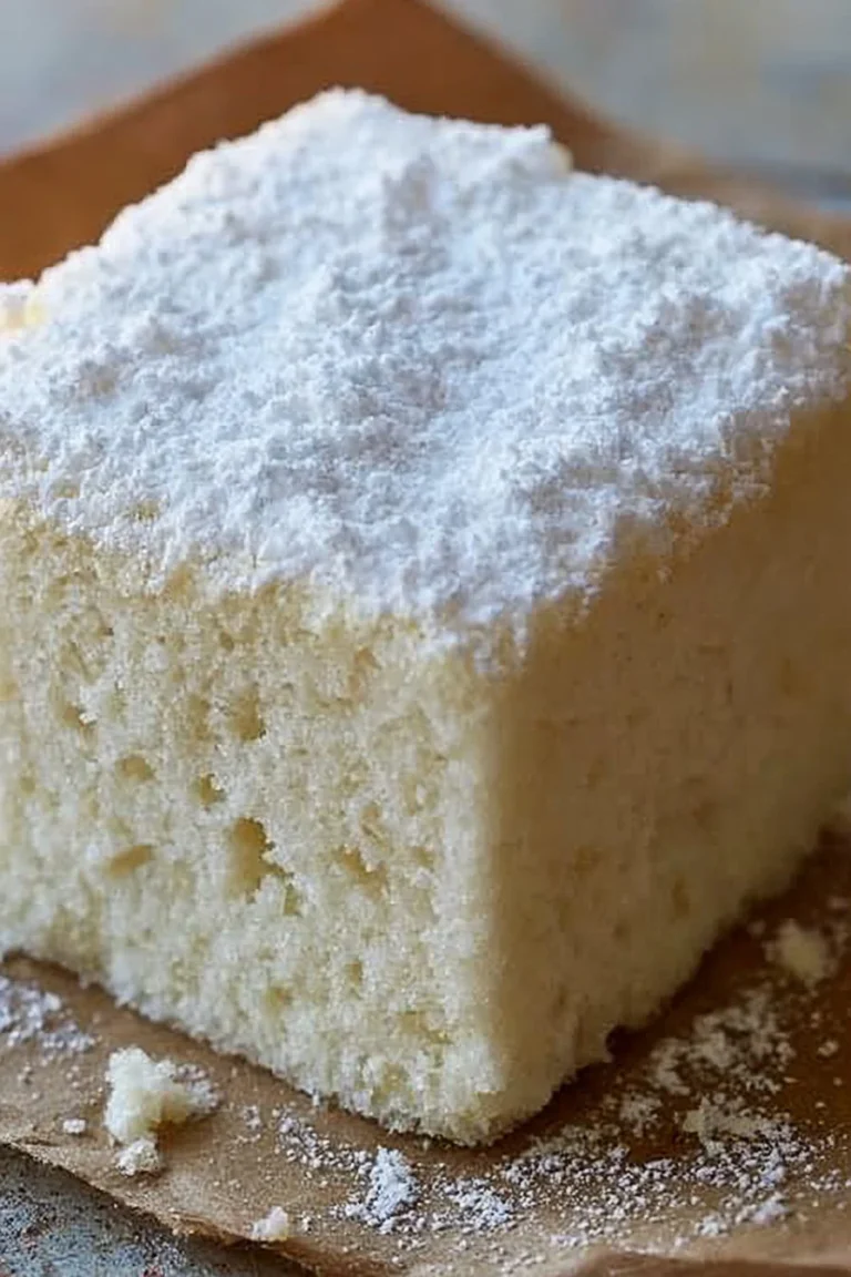 Delicious gluten free custard cake with vanilla sponge and creamy custard layer.