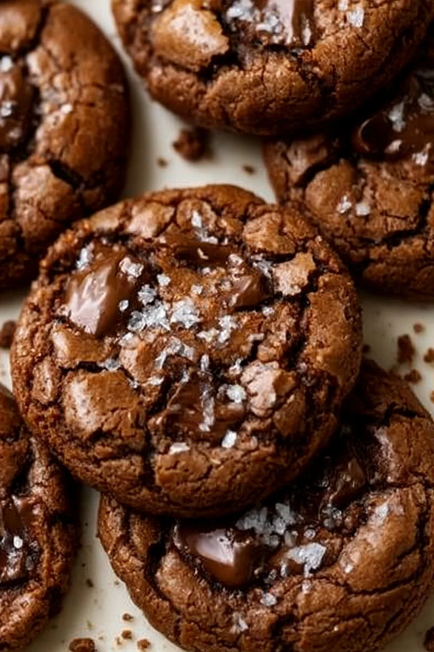 Salted Brownie Cookies