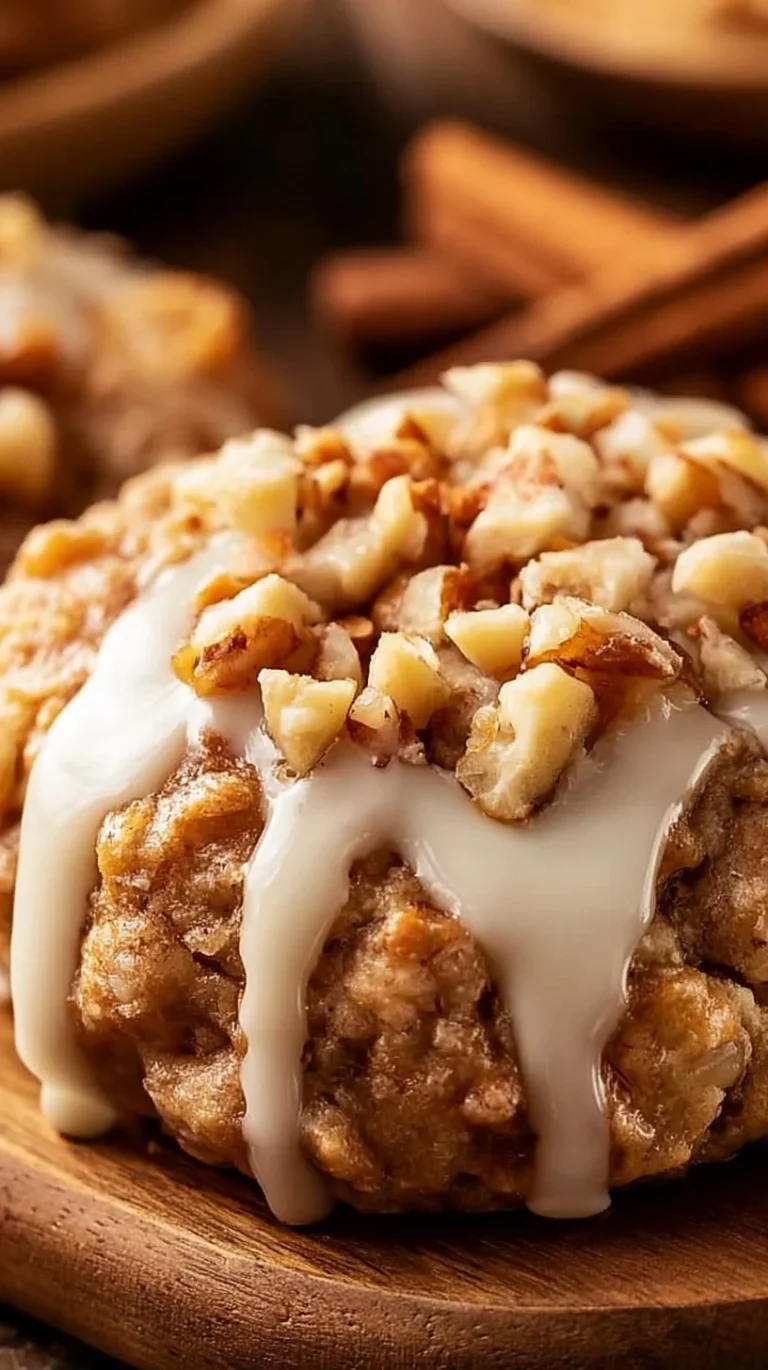 Delicious Apple Crisp Cookies made with 7 simple ingredients