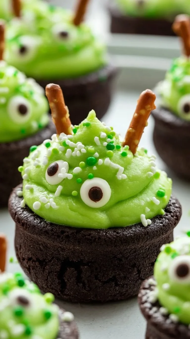 Deliciously baked cauldron cookies with spooky toppings and festive colors