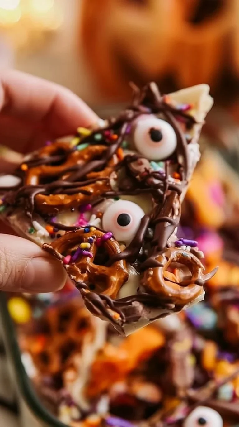 Delicious homemade chocolate bark with nuts and dried fruits