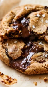 An array of chocolate chip cookies on a baking sheet, showcasing their golden brown texture.